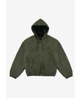 Padded kurtka z kapturem męska oliwkowa