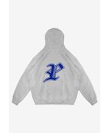 Gothic P bluza z kapturem męska szara