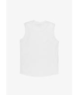 Logotype top męski regular bawełniany biały