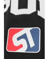 Lounge bluza z kapturem oversize bawełniana męska czarna