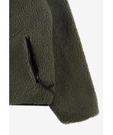 Sherpa dwustronna kurtka oliwkowo-zielona