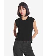 Bamboo top damski czarny