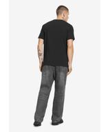 Slim t-shirt męski bawełniany czarny