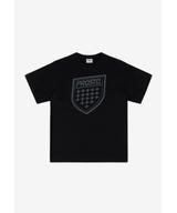 Shield t-shirt bawełniany czarny