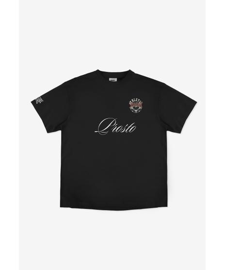 Football t-shirt męski czarny