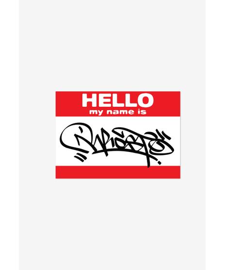 Naklejka Hello My Name Is