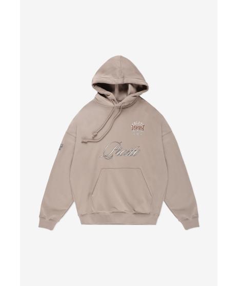 Football bluza z kapturem męska beżowa