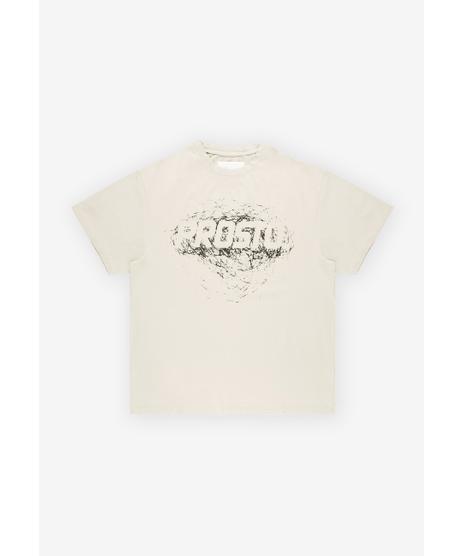 Scriber Washed t-shirt bawełniany beżowy