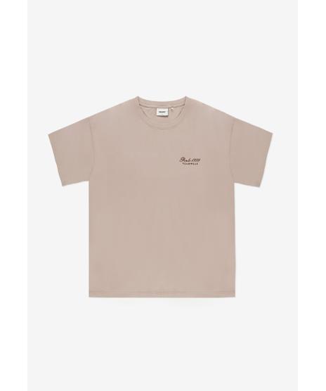 Team t-shirt bawełniany beżowy