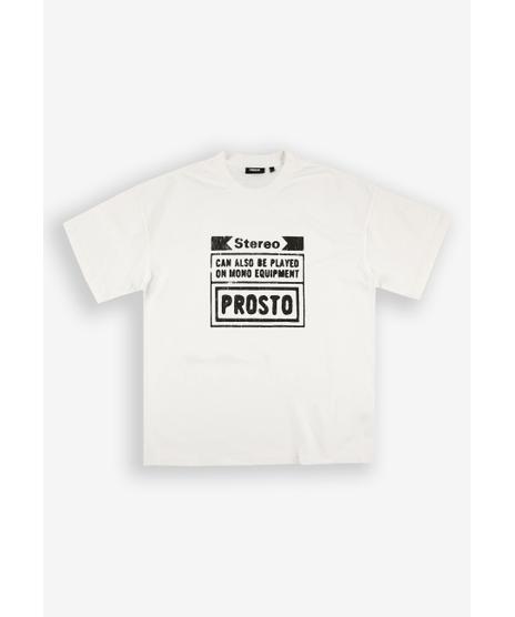 Stereo t-shirt bawełniany biały