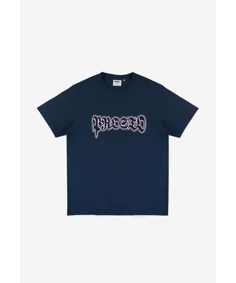 Graffiti t-shirt bawełniany granatowy