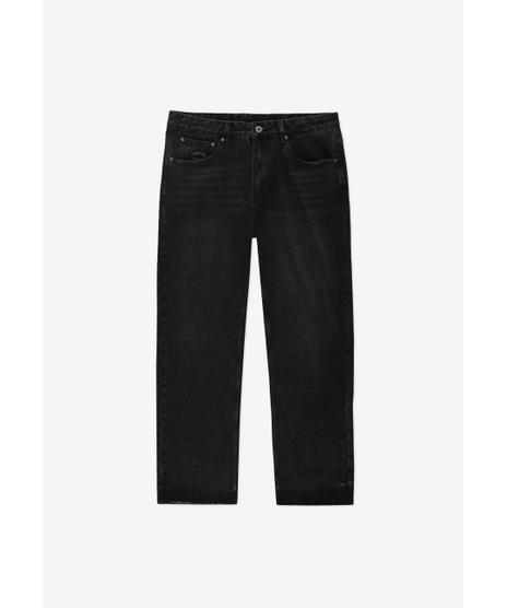 Bunker jeansy męskie regular grafitowe