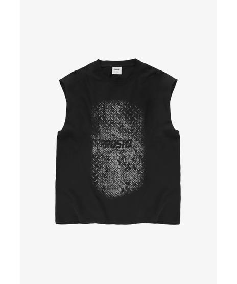 Grade top boxy bawełniany męski czarny