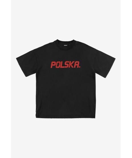 Polska t-shirt bawełniany czarny