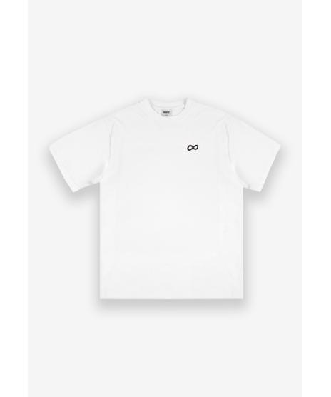 Infinity t-shirt męski z krótkim rękawem biały