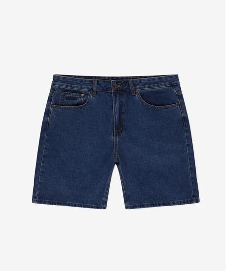 Shizzo jeansy krótkie męskie baggy niebieskie