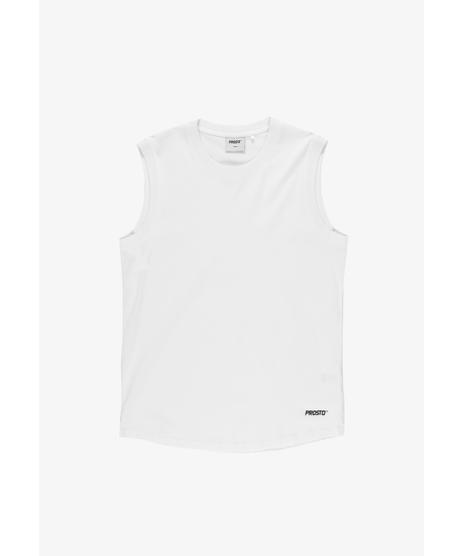 Logotype top męski regular bawełniany biały