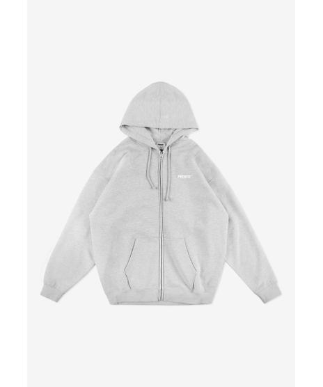 Logo bluza z kapturem męska szara