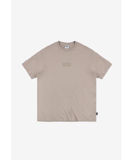 Box Logo t-shirt męski bawełniany beżowy