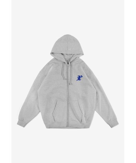 Gothic P bluza z kapturem męska szara