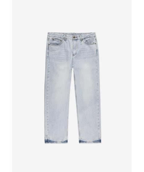 Bunker jeansy męskie regular niebieskie