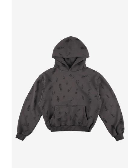 Insects bluza z kapturem grafitowa