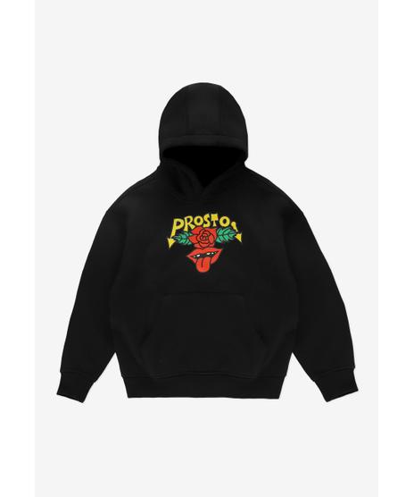 Rock bluza dziecięca z kapturem czarna