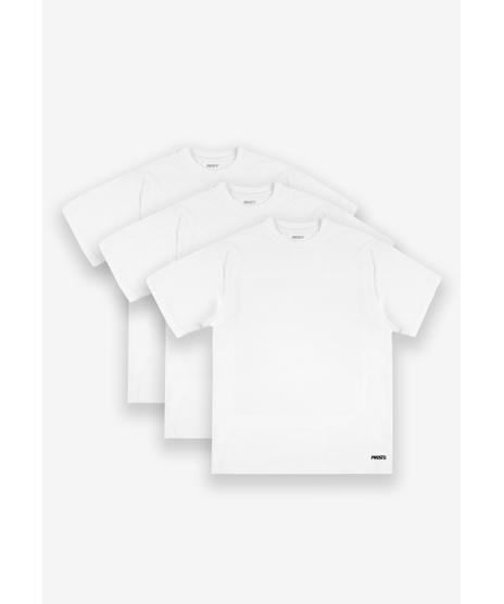 Basic t-shirty bawełniane 3-pack białe